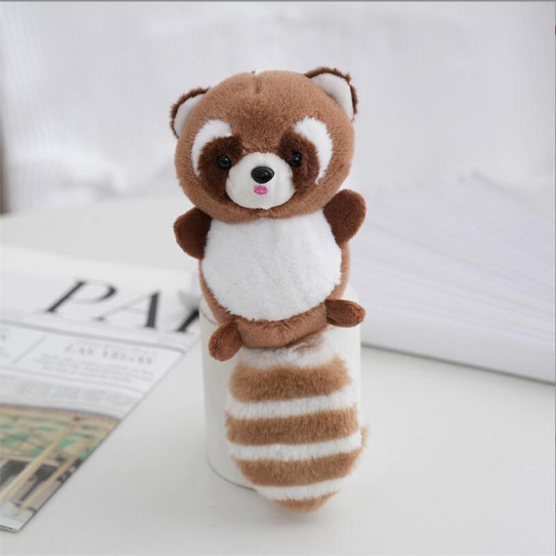 20 см мультяшный длиннохвостый енот плюшевая игрушка брелок рюкзак животное чучело кулон магазин Grab кукла для подарка девочке