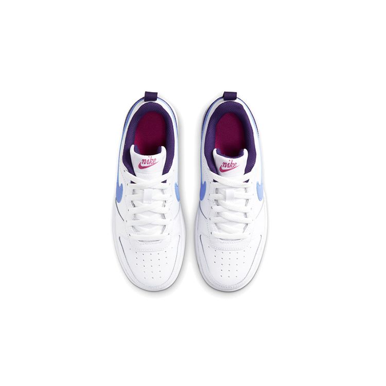 Nike Кроссовки Court Borough Low 2 GS White Royal Pulse Kids цвета баклажана BQ5448-106