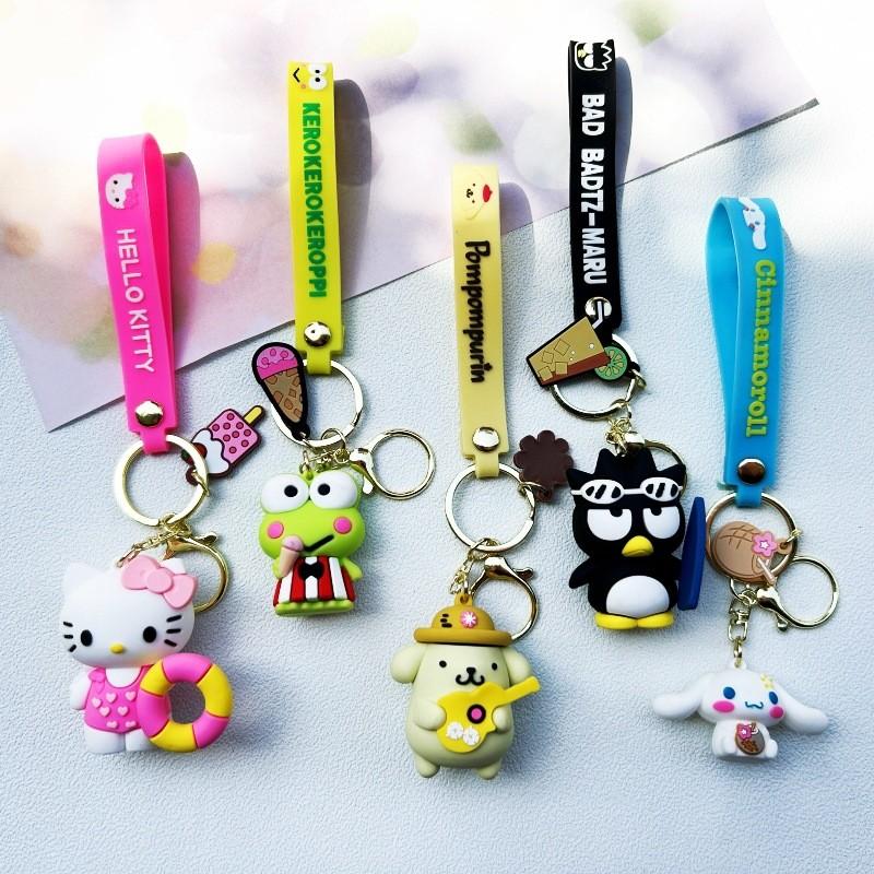 Оригинальный брелок Hello Kitty Силиконовый Милый Мультяшный Аксессуар Для Подарков И Сумок
