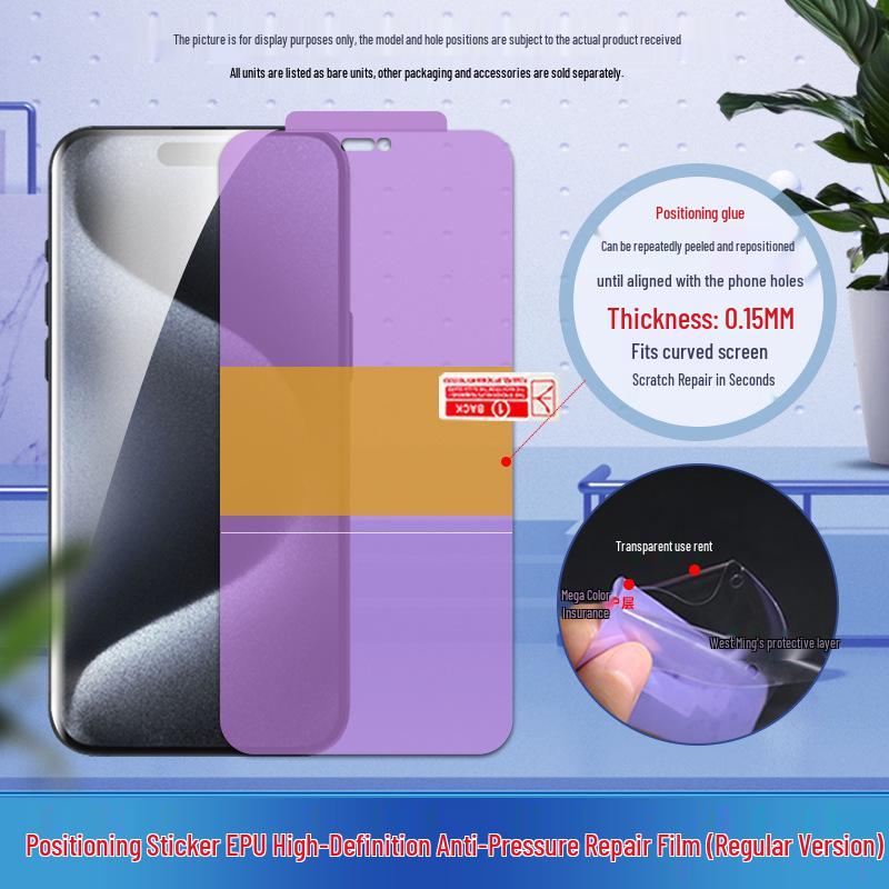 Самовосстанавливающаяся кристальная пленка из ЭПУ и гидрогелевая пленка высокой четкости для Oppo Reno15 Pro/14F