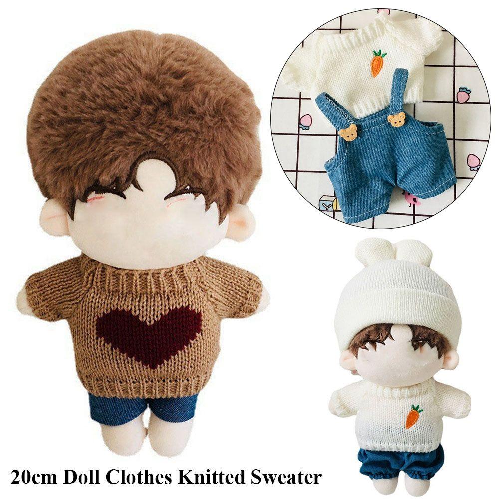 for Idol Dolls Knitted Sweater Clothes Doll Pants Suit Dolls Cartoon Sweater 20cm Doll Clothes