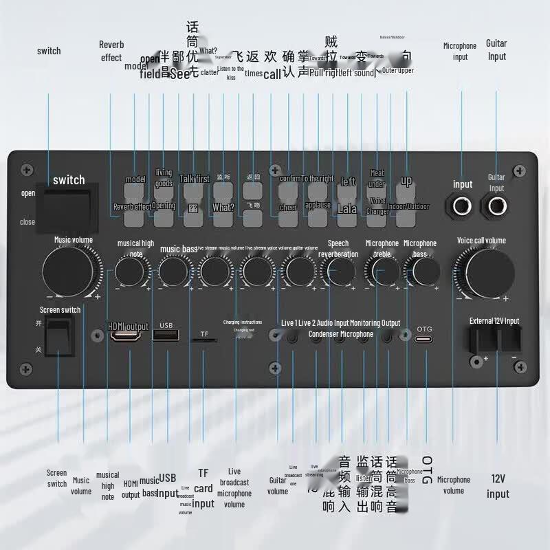 SAST SA-715S High-Power Trolley Bluetooth Speaker with Dual Mics and 18-inch Bass (CN version)