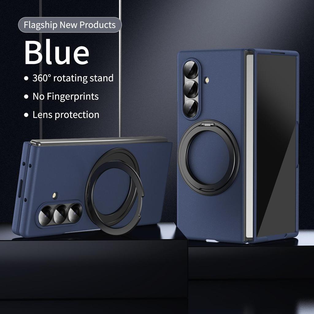 For Samsung Galaxy Z Fold4 5 6 7 8 Wide /Z Fold8 Ultra Hard PC Shockproof Phone Case Kickstand Holder Full Body Protective Cover With Screen Protector