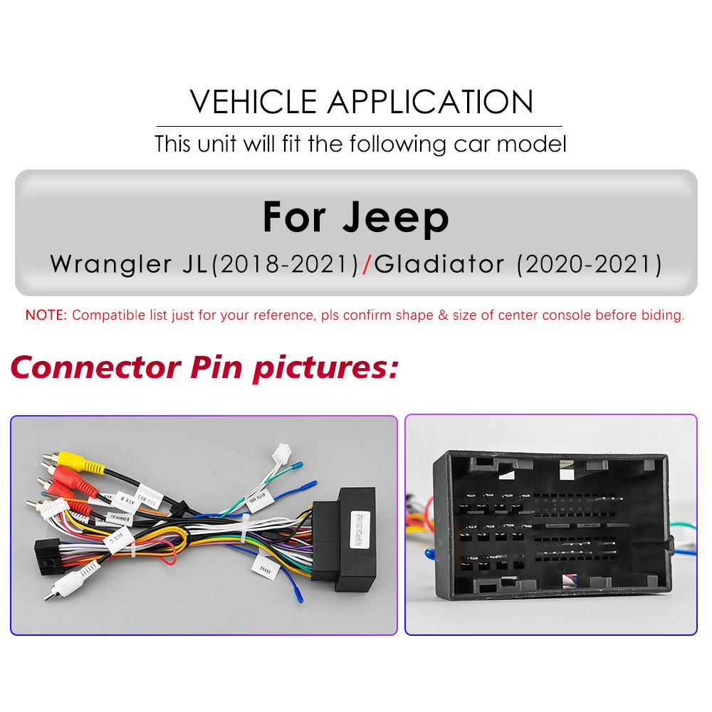 Hizpo 2din Android Автомагнитола для JEEP Wrangler JL 2018 2019 2020 2021 Gladiator Car Radio Мультимедиа Видео Плеер GPS Navi Carplay 4G RDS