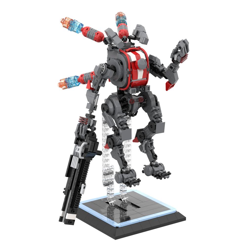 MOC Популярные игры Titanfall 2 Меха Робот Строительные Блоки Модель Титана Вайпера Робот-Боец DIY Кирпичи Конструктор Игрушки Подарок на День Рождения Детей