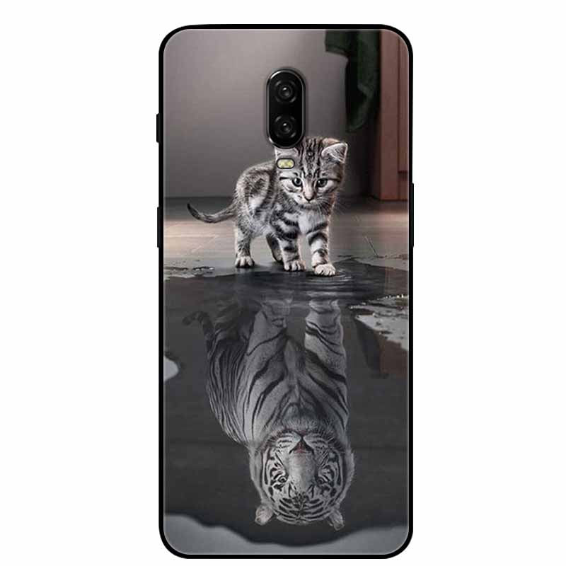 Чехол для Oneplus 6T Силиконовый Милый ТПУ Мягкая Крышка Телефона для One Plus 6 6T Защитные Задние Панели oneplus6T Милые Кошки Funda Capa