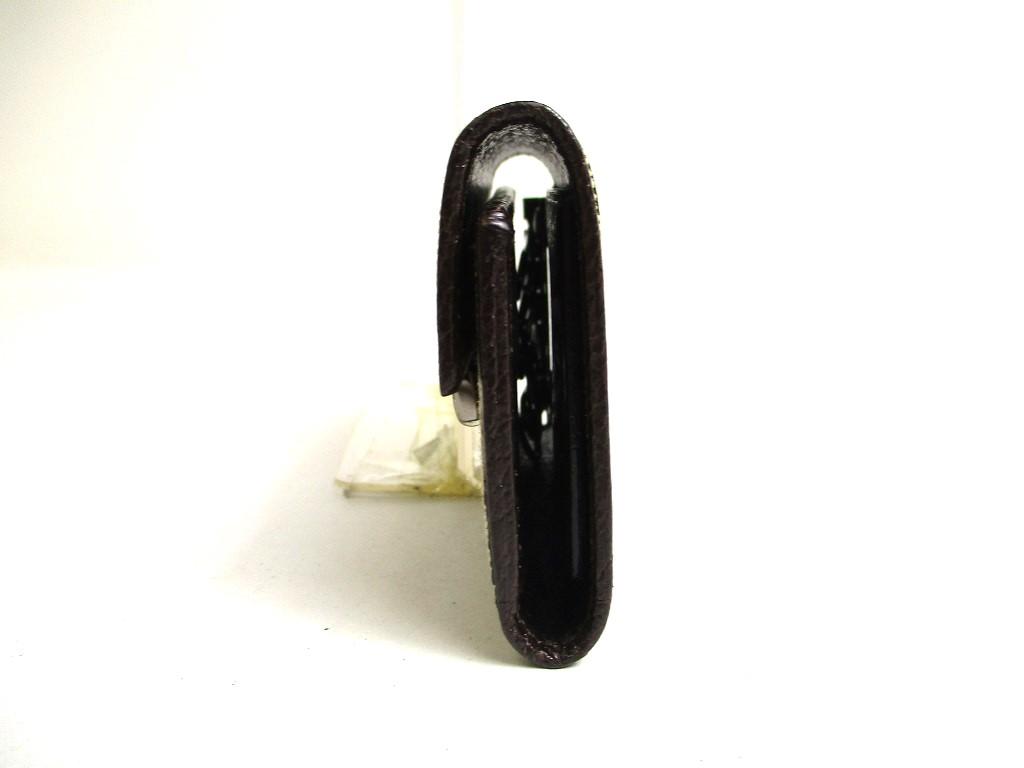 Authentic GUCCI GG Beige Canvas Brown Leather 6 Pics Key Chain #a465  Refurbished