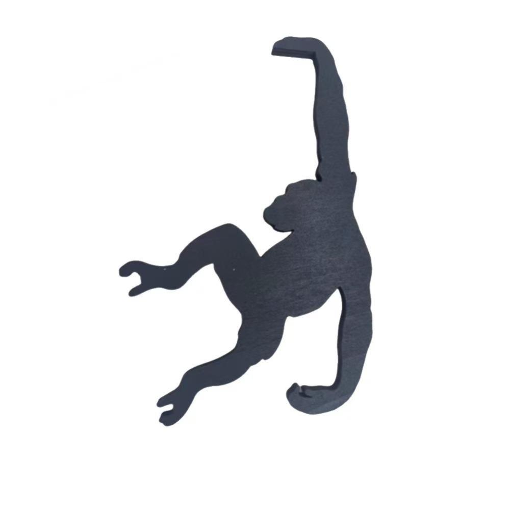 Wooden Wall Decoration Hook Monkey Shaped Key Hanger Simple Banana Balance Hook Living Room