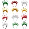 Glitter Christmas Hairband Star Sequin Party Photo Props Happy New Year Headband  Party Supplies