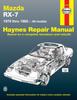 Книга Mazda RX-7 for Mazda RX-7, GS, GSL & GSL-SE (1979-1985) Haynes Repair Manual (USA)