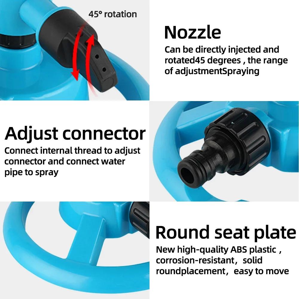 360° Автоматический вращающийся садовый дождеватель – Быстросъемная насадка для полива газона и сада