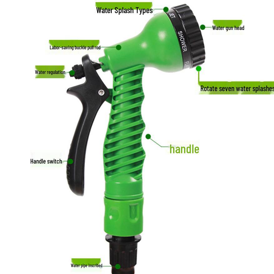 High-Pressure Multifunctional Car Wash & Garden Watering Set with Retractable Hose