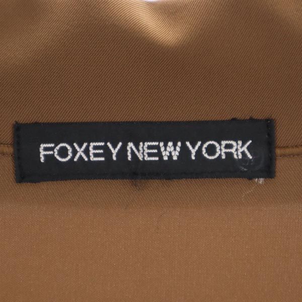 FOXEY NEW YORK тренч Сделано в Японии Коричневый Плиссированный Женский Б/У