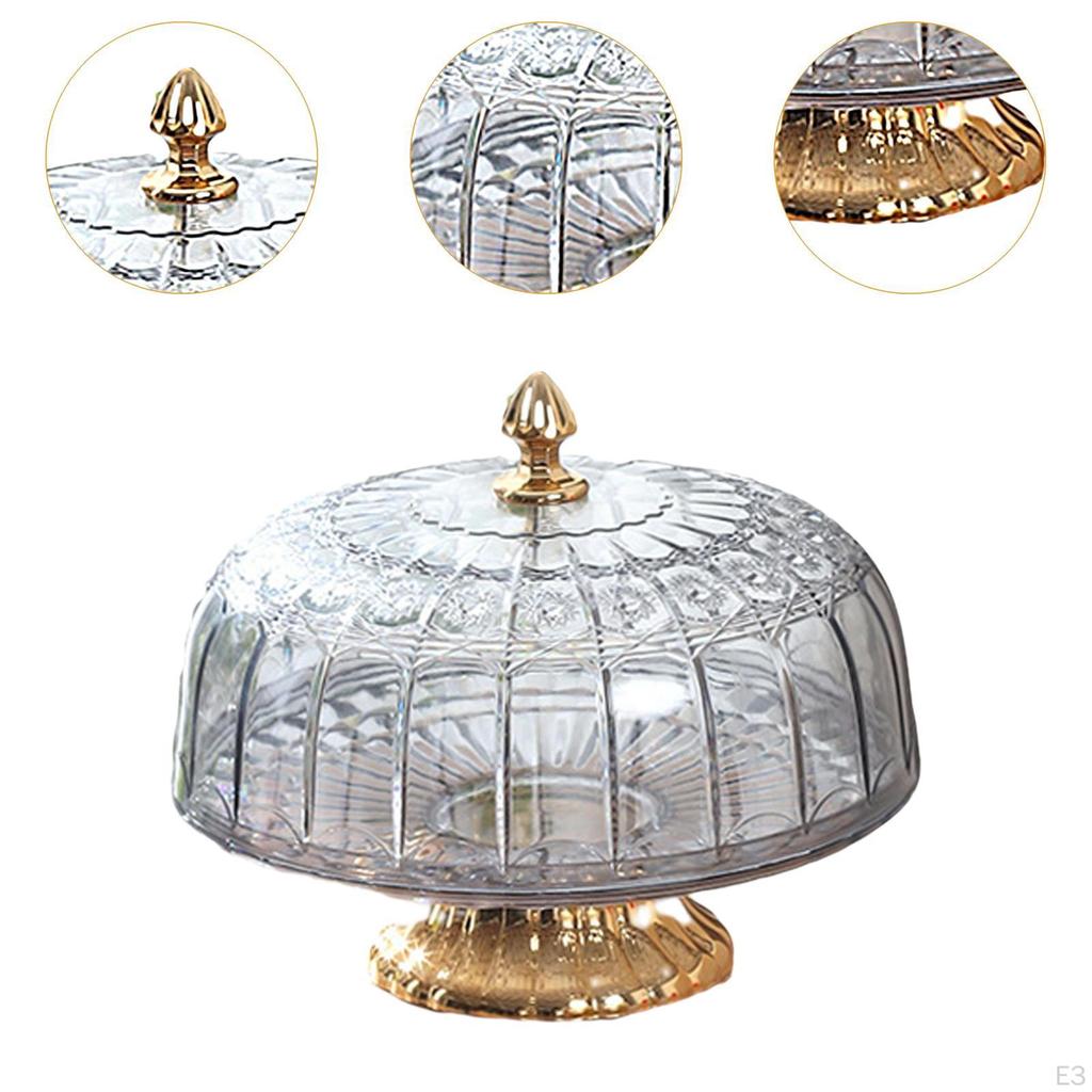 Подставка для торта с крышкой для подачи десертов и фруктов