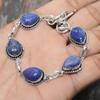 Lapis Lazuli Gemstone 925 Sterling Silver Handmade Wonderful Bracelet Jewelry
