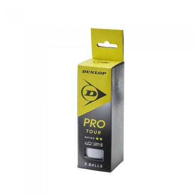 DUNLOP 40+ мячей для настольного тенниса Pro Tour (Упаковка из 3 шт.)