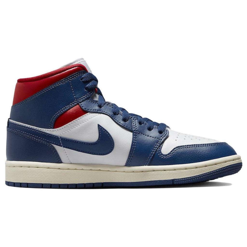 Air Jordan 1 Mid French Blue Женские кроссовки White Gym-Red Sail BQ6472-146
