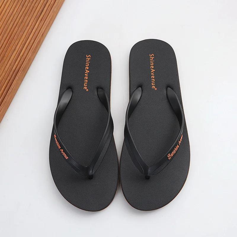 Мода Летняя Мода Противоскользящие Мужские Шлепанцы Уличные Мягкая Подошва Пляжные Тапочки Мужская Обувь