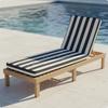 Beach Lounge Cushion Sunproof Beach Chair Pad Sun Lounger Mat Easy to Clean Sun Lounger Cushion Quick-Dry for Poolside