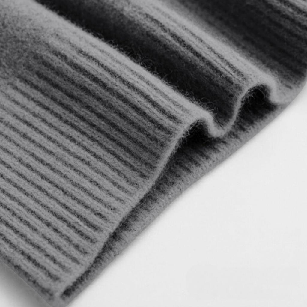 Свитера для женщин на молнии с длинным рукавом свободного кроя пуловер