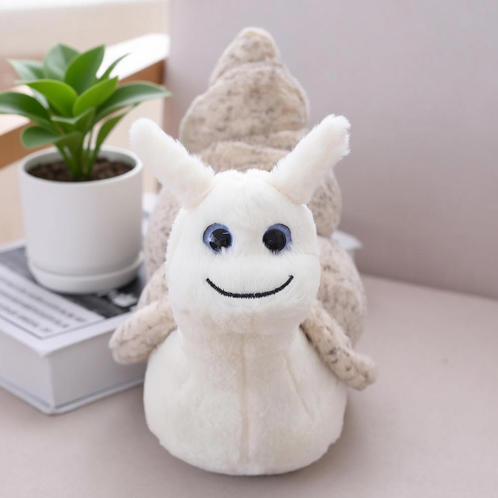 New Snail Plush Toy White Conch Shell Doll Cute Snail Stuffed Toy Soft Conch Seashell Marine Animal Pillow Birthday Gifts