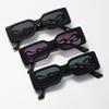 Vintage Rectangle Sunglasses Women Retro Square Flamed Frames UV400 Hip Hop Travel Eyewear Shades