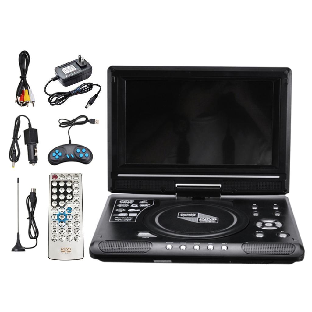 9.8 Inch 16:9 Widescreen 270 Degrees  Rotatable LCD Screen Home Car TV DVD Player Portable VCD Compact Disc