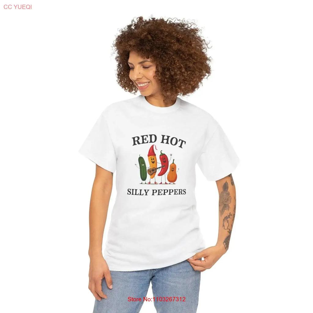 Red Hot Silly Peppers Meme T Shirt Funny Band Parody For Music Lovers Humor Retro Joke Vintage Streetwear Comfortable