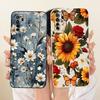 For Huawei Nova 7 SE 5G / P40 Lite (5G) CDY-NX9A CDY-NX9B Cute Cat Flower Cartoon Phone Case Shockproof Soft Silicone Bumpers