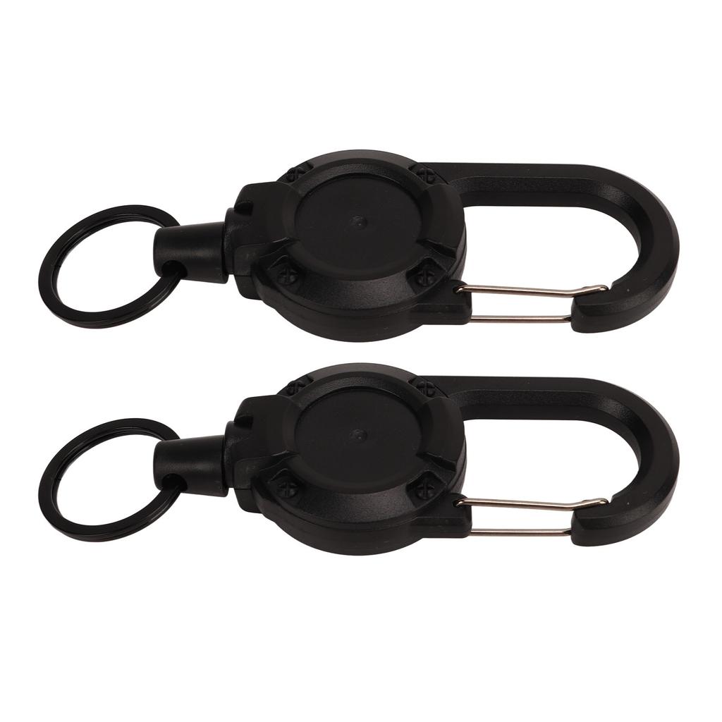 2шт выдвижной брелок для ключей противоугонная цепочка с пряжкой и эластичным шнуром