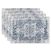 Bohemian Placemats Exotic Linen Placemats Washable Totem Cloth Table Mats Insulation Pads Printed Non-slip Coasters
