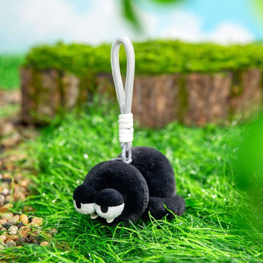 Ladybug Plush Insects Key Ring Cartoon Cockroach Key Chain Cute Moth Fly Pendant for Gifts