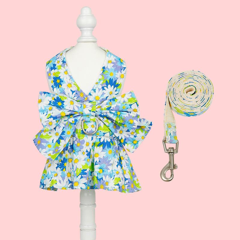 Товары для животных Поводок для собак Летняя тонкая юбка для маленьких собак Шлейка для кошек