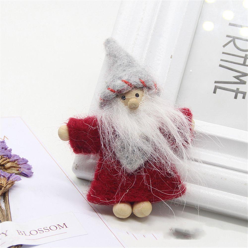 Claus Elf Xmas Tree DIY Handmade Christmas Doll Christmas Decorations Wool Felt Christmas Ornament