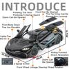 1:18 GTR SKYLINE ONE Игрушки Спортивные автомобили Сплав Литой под давлением Модель Рулевое управление колесами Миниатюрные транспортные средства Открывающиеся двери Автомобиль для детских подарков