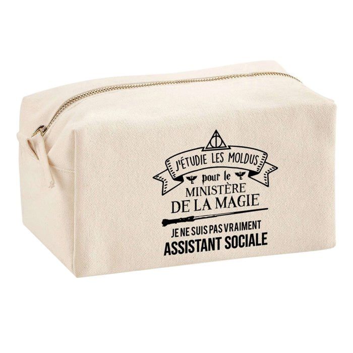 Trousse multifonction Assistant Social Ministère de la Magie Cadeau Collègue Départ Retraite | Trousse Scolaire Fournitures Bureau