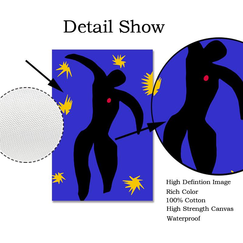 Abstract Home Decoration Canvas Art Painting French Henri Matisse Blue Nude Posters Hd Print Wall Picture For Living Room