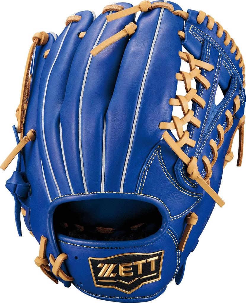 ZETT Youth Baseball Soft Navy X Pastel Brown Size BJGB74550F Glove, Steer, All-Around, Left-Handed Throw, (2532), LL,
