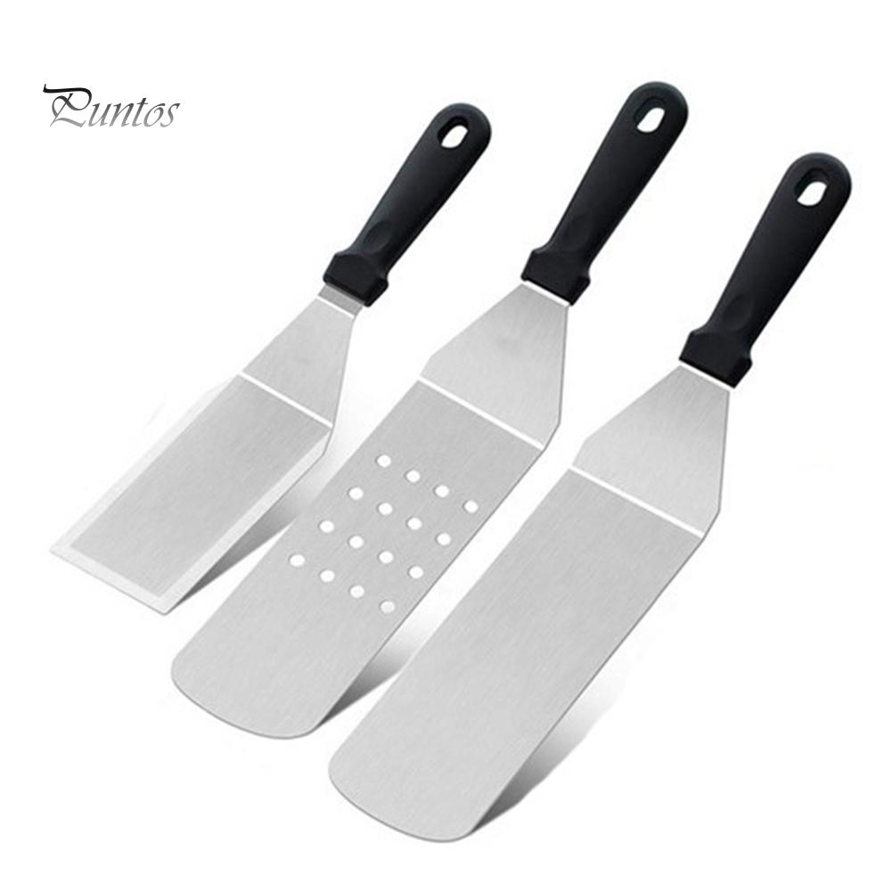 Puntos Kitchen Нержавеющая стальная лопатка для стейков, жареная лопатка, дырявая лопатка для пиццы, лопатка для чистки, инструмент