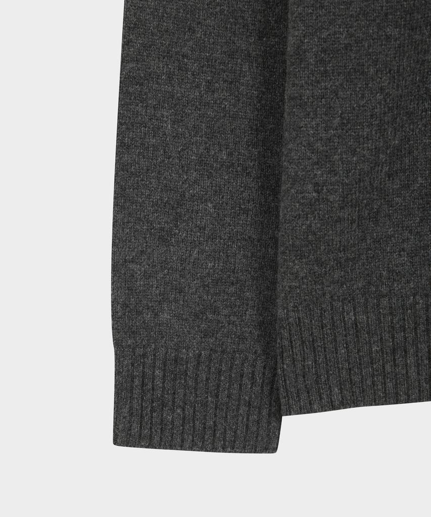Свитер однотонный из шерсти и кашемира BROOKS BROTHERS (Древесный уголь) (Bbwrmbf402)