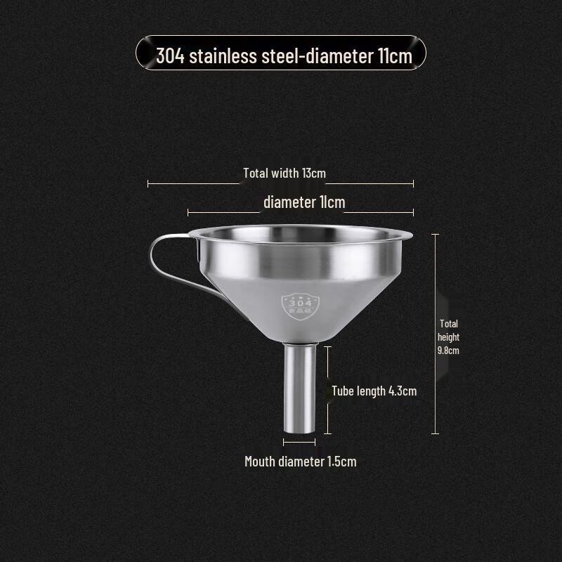 WJXing 304 Stainless Steel Kitchen Funnel Set