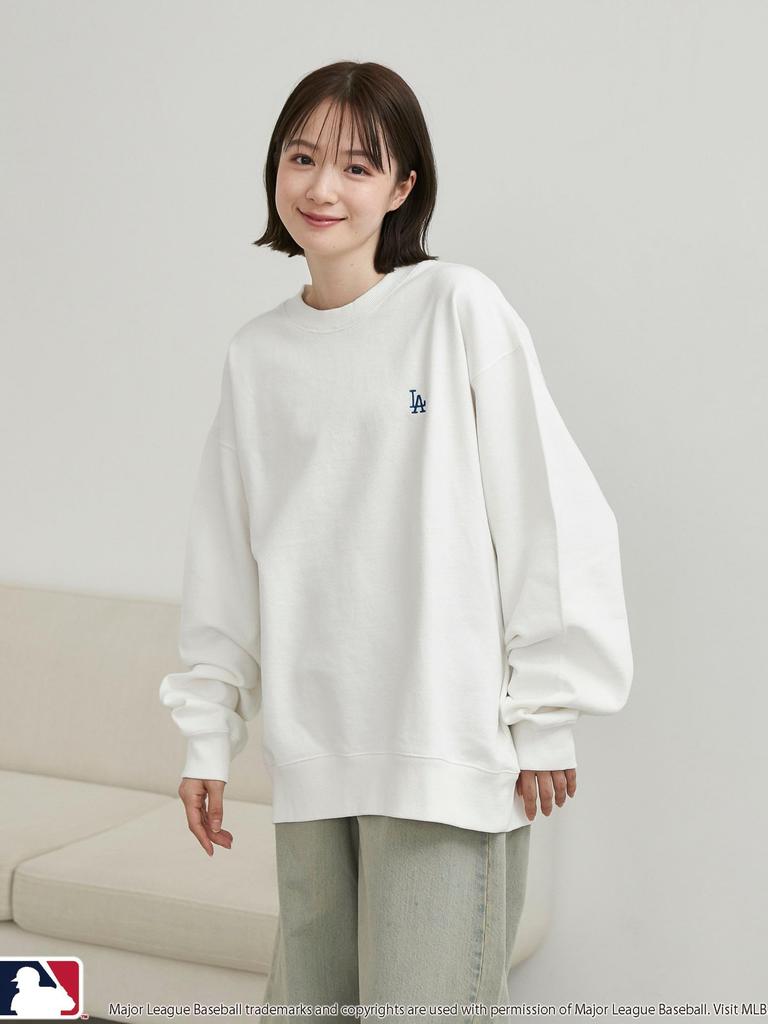 Cohen MLB Exclusive Hanafuda Back Print Crew Neck Sweatshirt, 75206020455 0190, White (01), XL