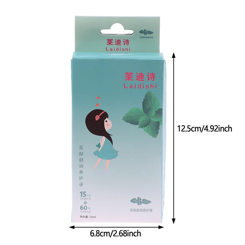 60 шт. одноразовых сережек Mint, очиститель отверстий, дезинфекция, ушные провода, чистка отверстий для пирсинга, уход, стерилизация