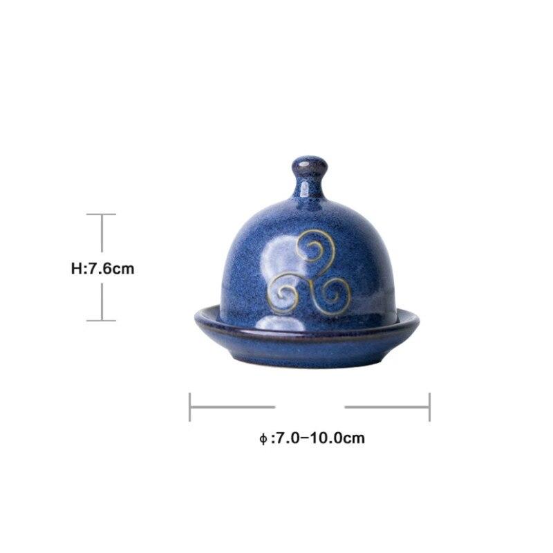 Небольшая тарелка для соуса с крышкой, коробка для масла, сыра, приправа, керамическая посуда, десертная закуска, уксусная тарелка