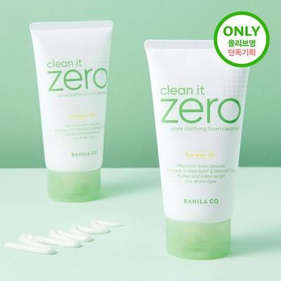 Пенка для умывания Clean It Zero Pore Cleansing Foam Cleanser 150 мл Двойная акция