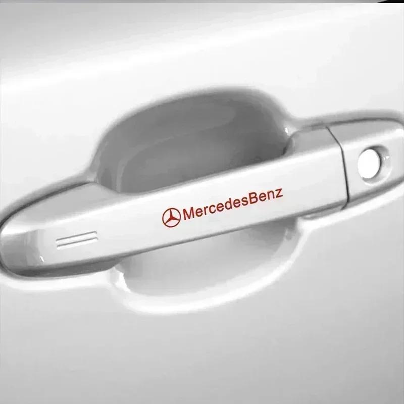 Наклейки на интерьер автомобиля, стикеры с логотипами, аксессуары для Mercedes Benz AMG Brabus Maybach Smart W204 GLC CLA GLK W205 W203 W206