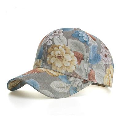 Бейсболка с цветочным принтом, женские летние шляпы Snapback с цветочным принтом, повседневные регулируемые кепки