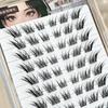 No Need Glue Self-adhesive Lash Clusters Reusable Individual Lashes Fluffy False Eyelashes