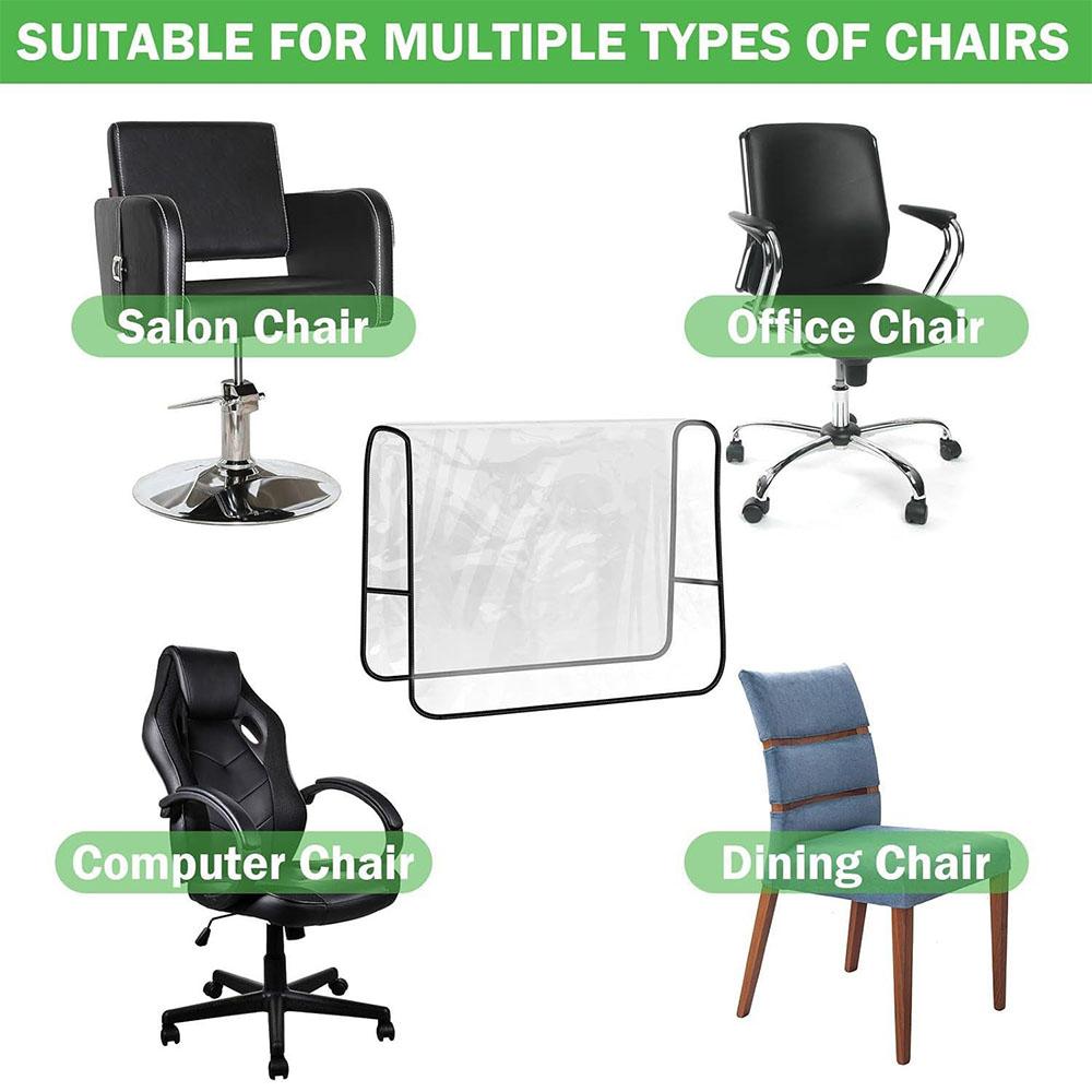 2 шт. квадратных чехла-протектора для салонного кресла, подходят для большинства салонных кресел