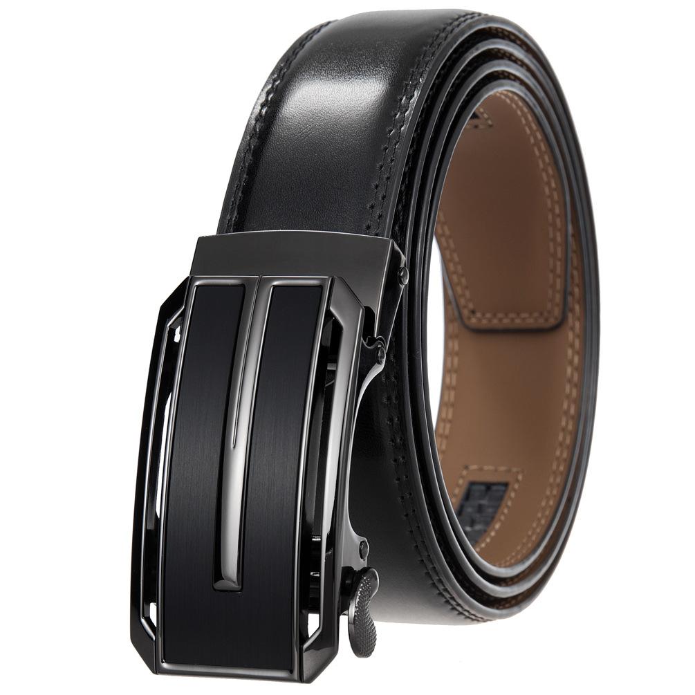 Двухслойный воловий кожаный мужской автоматический ремень, ремень, ремень, мужской ремень Ly36- 2114-1